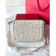 Replica Valentino Alltime Shoulder Bag White Raffia Replica Valentino Alltime Shoulder Bag White Raffia