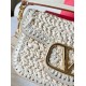 Replica Valentino Alltime Shoulder Bag White Raffia Replica Valentino Alltime Shoulder Bag White Raffia