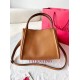 Replica Valentino Alltime Medium Bag Brown Grained Calfskin Replica Valentino Alltime Medium Bag Brown Grained Calfskin