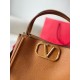 Replica Valentino Alltime Medium Bag Brown Grained Calfskin Replica Valentino Alltime Medium Bag Brown Grained Calfskin