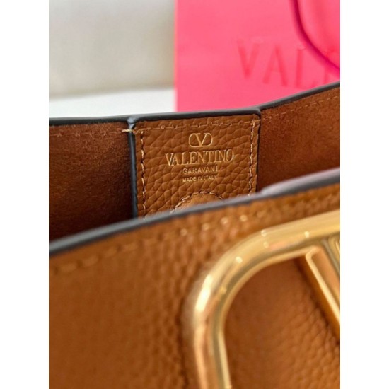 Replica Valentino Alltime Medium Bag Brown Grained Calfskin Replica Valentino Alltime Medium Bag Brown Grained Calfskin