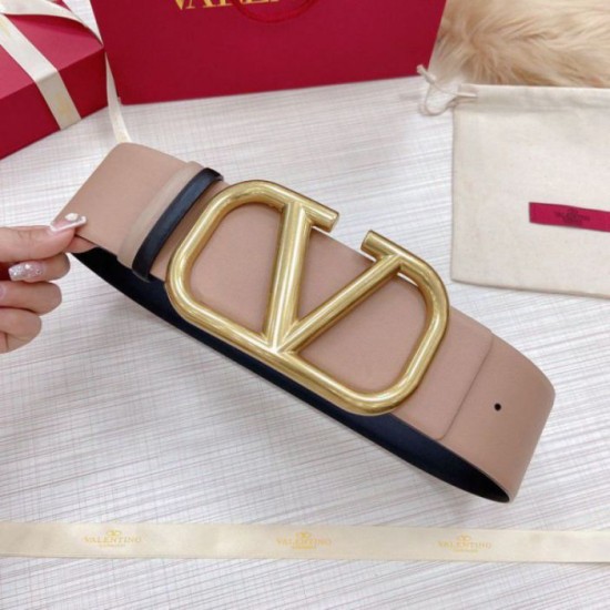 Fake Valentino VLogo Reversible Belt 70mm Beige and Black Calfskin Replica Replica Valentino VLogo Reversible Belt 70mm Beige and Black Calfskin