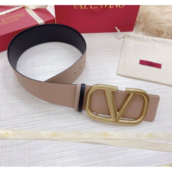 Fake Valentino VLogo Reversible Belt 70mm Beige and Black Calfskin Replica Replica Valentino VLogo Reversible Belt 70mm Beige and Black Calfskin