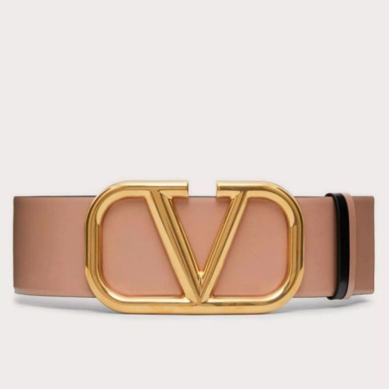 Fake Valentino VLogo Reversible Belt 70mm Beige and Black Calfskin Replica Replica Valentino VLogo Reversible Belt 70mm Beige and Black Calfskin