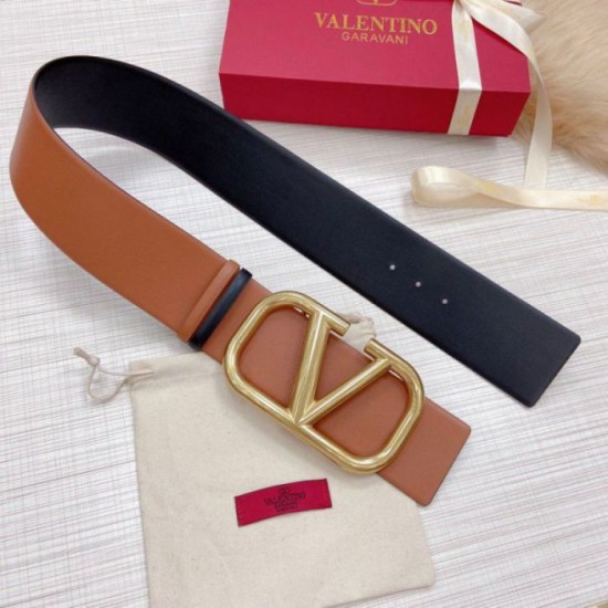 Replica Valentino VLogo Reversible Belt 70mm Brown and Black Calfskin Replica Valentino VLogo Reversible Belt 70mm Brown and Black Calfskin