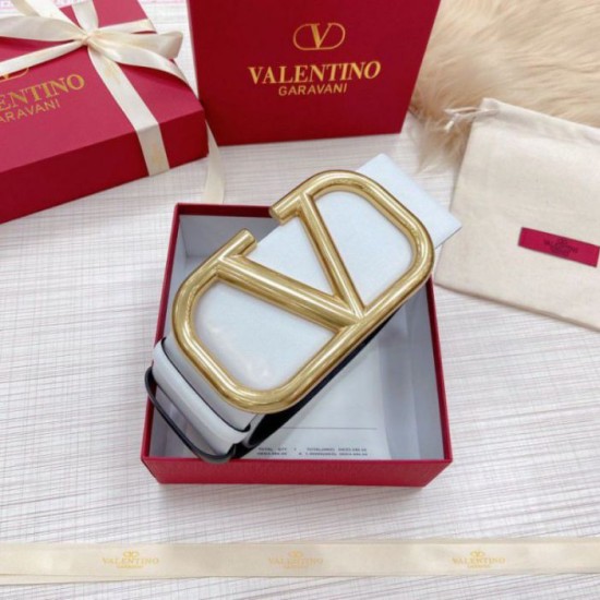 Replica Valentino VLogo Reversible Belt 70mm White and Black Calfskin Fake Valentino VLogo Reversible Belt 70mm White and Black Calfskin Replica