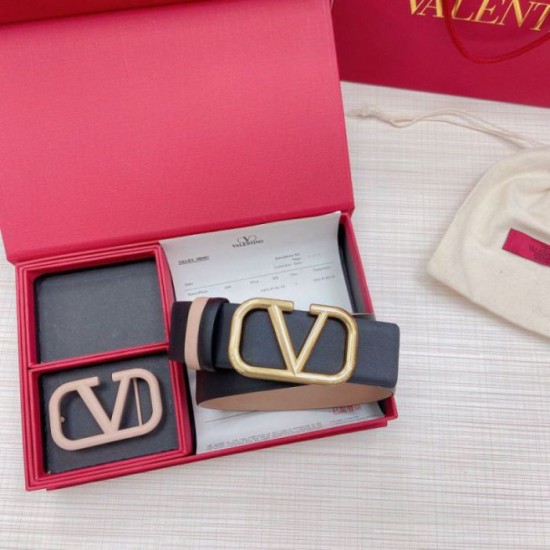 Fake Valentino VLogo Reversible Belt 40mm Beige and Black Calfskin Replica Replica Valentino VLogo Reversible Belt 40mm Beige and Black Calfskin