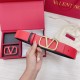 Fake Valentino VLogo Reversible Belt 40mm Black and Red Calfskin Replica Replica Valentino VLogo Reversible Belt 40mm Black and Red Calfskin