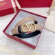 Fake Valentino VLogo Reversible Belt 30mm Beige and Black Calfskin Replica Replica Valentino VLogo Reversible Belt 30mm Beige and Black Calfskin