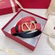Replica Valentino VLogo Reversible Belt 30mm Black and Red Calfskin Replica Valentino VLogo Reversible Belt 30mm Black and Red Calfskin
