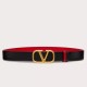 Replica Valentino VLogo Reversible Belt 30mm Black and Red Calfskin Replica Valentino VLogo Reversible Belt 30mm Black and Red Calfskin