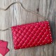 Replica Valentino Rockstud Spike Chain Clutch Red Lambskin Fake Valentino Rockstud Spike Chain Clutch Red Lambskin Replica