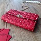 Replica Valentino Rockstud Spike Chain Clutch Red Lambskin Fake Valentino Rockstud Spike Chain Clutch Red Lambskin Replica