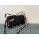 Fake Valentino Rockstud Small Crossbody Bag Black Grained Calfskin Replica Fake Valentino Rockstud Small Crossbody Bag Black Grained Calfskin Replica