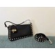 Fake Valentino Rockstud Small Crossbody Bag Black Grained Calfskin Replica Fake Valentino Rockstud Small Crossbody Bag Black Grained Calfskin Replica