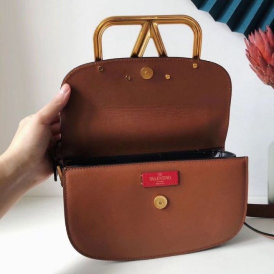 Fake Valentino Supervee Crossbody Bag Brown Replica Replica Valentino Supervee Crossbody Bag Brown