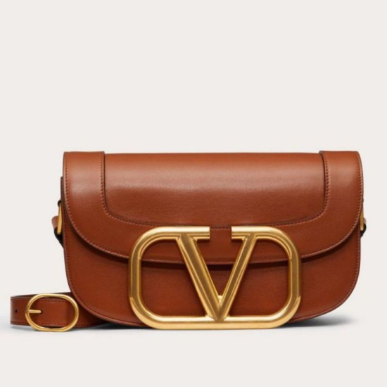 Fake Valentino Supervee Crossbody Bag Brown Replica Replica Valentino Supervee Crossbody Bag Brown