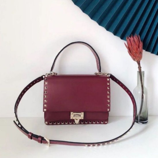 Replica Valentino Rockstud Crossbody Bag Red Calfskin Fake Valentino Rockstud Crossbody Bag Red Calfskin Replica