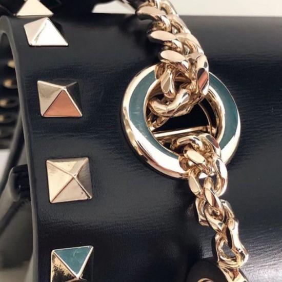 Replica Valentino Rockstud Crossbody Bag Black Calfskin Replica Valentino Rockstud Crossbody Bag Black Calfskin