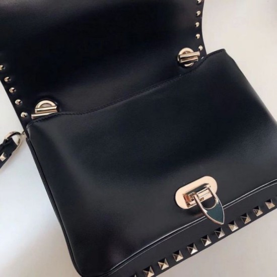 Replica Valentino Rockstud Crossbody Bag Black Calfskin Replica Valentino Rockstud Crossbody Bag Black Calfskin