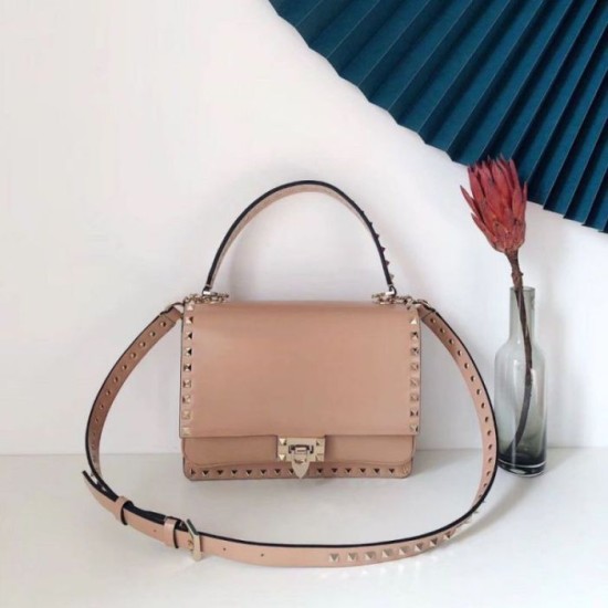Replica Valentino Rockstud Crossbody Bag Nude Calfskin Replica Valentino Rockstud Crossbody Bag Nude Calfskin