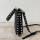 Replica Valentino Rockstud Small Hobo Bag Black Grainy Calfskin Fake Valentino Rockstud Small Hobo Bag Black Grainy Calfskin Replica