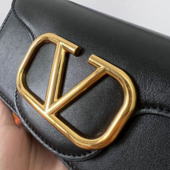 Replica Valentino Loco Small Shoulder Bag Black Calfskin Fake Valentino Loco Small Shoulder Bag Black Calfskin Replica