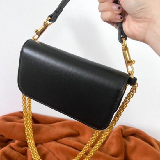 Replica Valentino Loco Small Shoulder Bag Black Calfskin Fake Valentino Loco Small Shoulder Bag Black Calfskin Replica