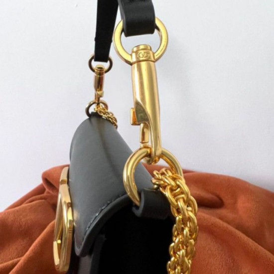 Replica Valentino Loco Small Shoulder Bag Black Calfskin Fake Valentino Loco Small Shoulder Bag Black Calfskin Replica