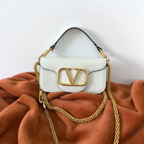 Replica Valentino Loco Small Shoulder Bag White Calfskin Replica Valentino Loco Small Shoulder Bag White Calfskin