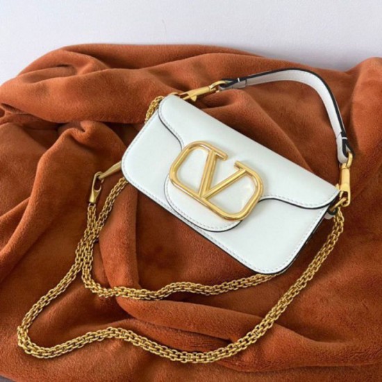 Replica Valentino Loco Small Shoulder Bag White Calfskin Replica Valentino Loco Small Shoulder Bag White Calfskin
