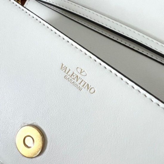 Replica Valentino Loco Small Shoulder Bag White Calfskin Replica Valentino Loco Small Shoulder Bag White Calfskin