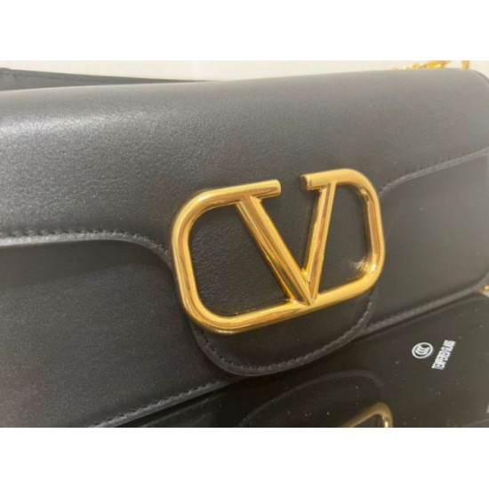 Replica Valentino Loco Large Shoulder Bag Black Calfskin Fake Valentino Loco Large Shoulder Bag Black Calfskin Replica