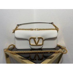 Replica Valentino Loco Large Shoulder Bag White Calfskin Replica Valentino Loco Large Shoulder Bag White Calfskin