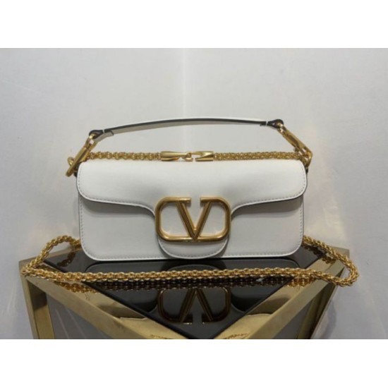 Replica Valentino Loco Large Shoulder Bag White Calfskin Replica Valentino Loco Large Shoulder Bag White Calfskin