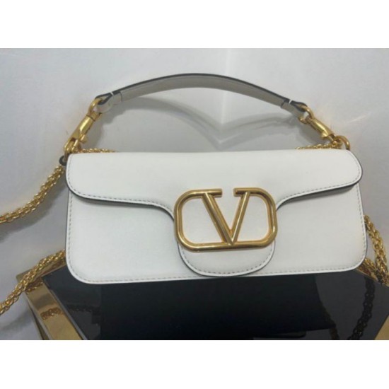 Replica Valentino Loco Large Shoulder Bag White Calfskin Replica Valentino Loco Large Shoulder Bag White Calfskin