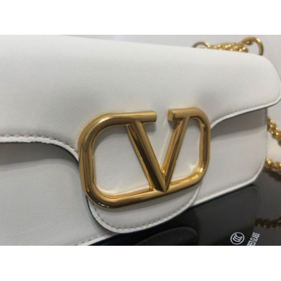 Replica Valentino Loco Large Shoulder Bag White Calfskin Replica Valentino Loco Large Shoulder Bag White Calfskin