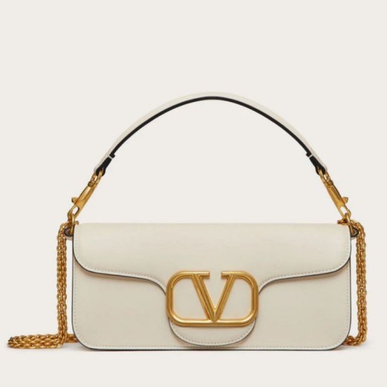 Replica Valentino Loco Large Shoulder Bag White Calfskin Replica Valentino Loco Large Shoulder Bag White Calfskin
