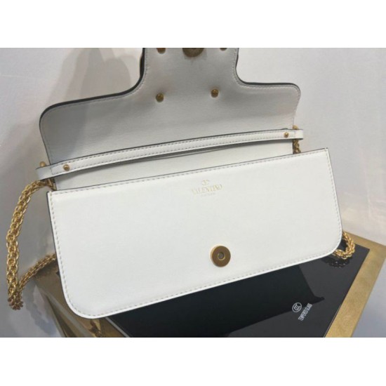 Replica Valentino Loco Large Shoulder Bag White Calfskin Replica Valentino Loco Large Shoulder Bag White Calfskin