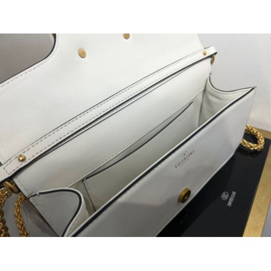 Replica Valentino Loco Large Shoulder Bag White Calfskin Replica Valentino Loco Large Shoulder Bag White Calfskin
