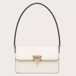 Replica Valentino Rockstud23 Shoulder Bag White Calfskin