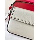 Fake Valentino Rockstud Pouch Bag White Grained Replica Replica Valentino Rockstud Pouch Bag White Grained