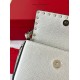 Fake Valentino Rockstud Pouch Bag White Grained Replica Replica Valentino Rockstud Pouch Bag White Grained