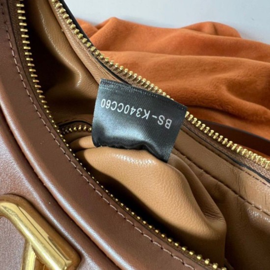 Replica Valentino Stud Sign Hobo Bag Dark Brown Calfskin Replica Valentino Stud Sign Hobo Bag Dark Brown Calfskin