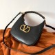 Fake Valentino Stud Sign Hobo Bag Black Calfskin Replica Replica Valentino Stud Sign Hobo Bag Black Calfskin