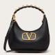 Fake Valentino Stud Sign Hobo Bag Black Calfskin Replica Replica Valentino Stud Sign Hobo Bag Black Calfskin