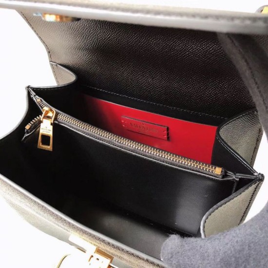 Replica Valentino Vsling Large Shoulder Bag Black Grainy Calfskin Replica Valentino Vsling Large Shoulder Bag Black Grainy Calfskin