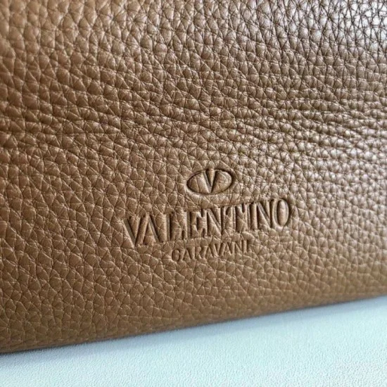 Replica Valentino Rockstud Large Shopping Bag Brown Replica Valentino Rockstud Large Shopping Bag Brown