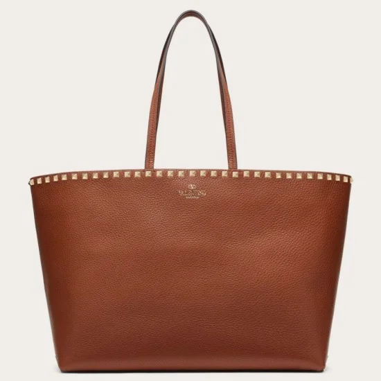 Replica Valentino Rockstud Large Shopping Bag Brown Replica Valentino Rockstud Large Shopping Bag Brown