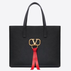 Replica Valentino Garavani Black Large Vring Shopping Tote
